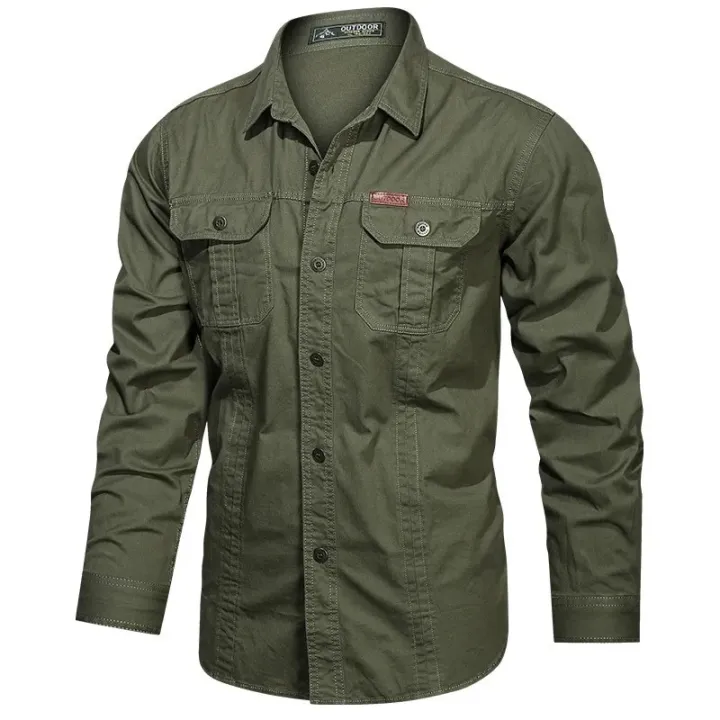 New%20Men's%20Casual%20Shirt%205XL%20Male%20Overshirt%202023%20Military%20Cotton%20Long%20Sleeve%20Shirts%20Men%20Brand%20Clothing%20High%20Quality%20Blouse%20-%20Image%205