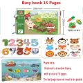 My First Busy Book Montessori Baby Book Activity Board For Kids 2 3 4 Years Early Learning Educational Toys Fun Sticker Books. 