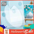 New HelloWorld Acrylic Color Palette Tranparent Thumb Hole Deign Clear Oil Painting Color Plate. 