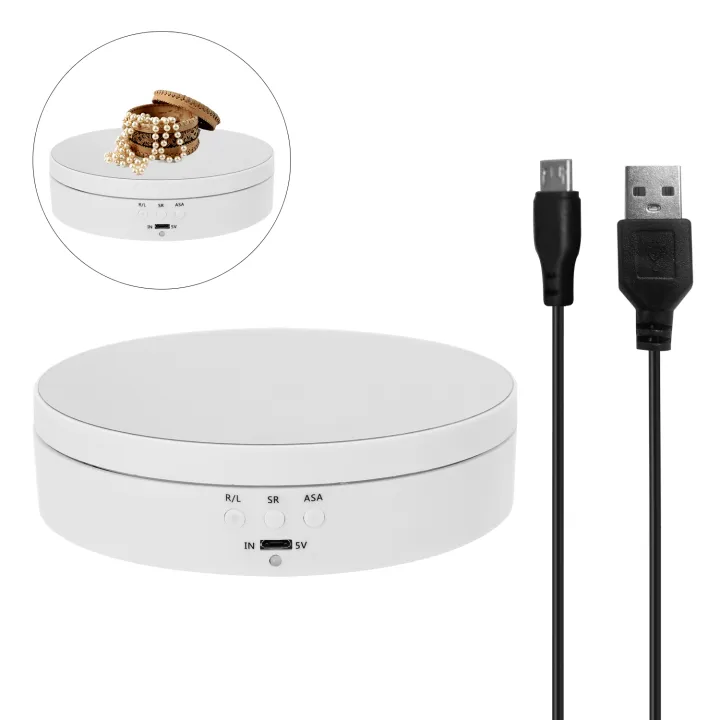 360%20Degree%20Electric%20Rotating%20Turntable%20Display%20Stand%20for%20Photography%20Video%20Shooting%20Props%20Jewelry%20Display%20Turntable%20-%20Image%202