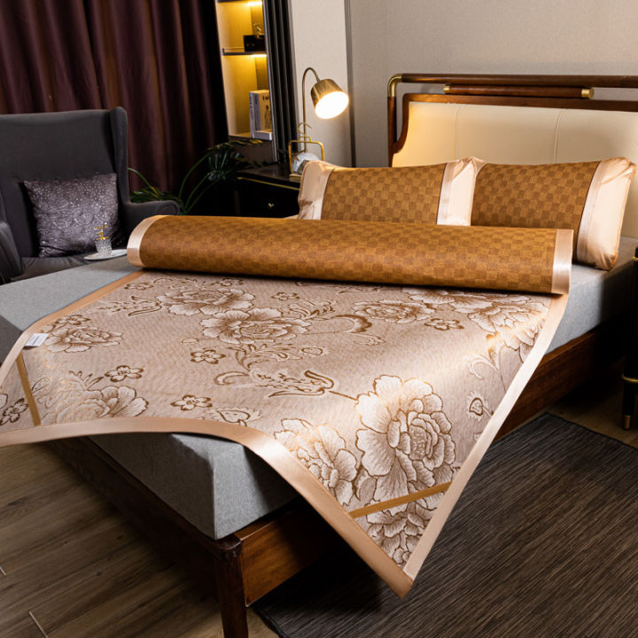 summer%20natural%20rattan%20mat%20bedding%20air%20conditioner%20foldable%20ice%20silk%20jacquard%20wormwood%20cool%20mat%20student%20dormitory%20wholesale%20-%20Image%206