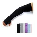 Black Uv Sun Protection Hand Protector Ice Silk Arm Sleeves Sunscreen Sleeves - Shield Your Arms From Harmful Uv Rays With Ice Silk Arm Sleeves. 