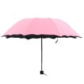 Lady Magic Flowers Umbrella Travel Parasol Folding Rain Windproof Umbrella Folding Anti-UV Sun/Rain Umbrella 8 Bone Flower. 