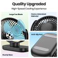 TOPK K62C Portable Mini USB Desk Fan,360°Rotation 3 Speeds Powerful Airflow,Small Cooling Fan for Bedroom Home Office Desktop. 