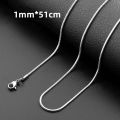 XL Stainless Steel Necklace Box Decorative Men's and Women's Korean Pendant Sweater Chain Accessories Keel Personality Chain. 