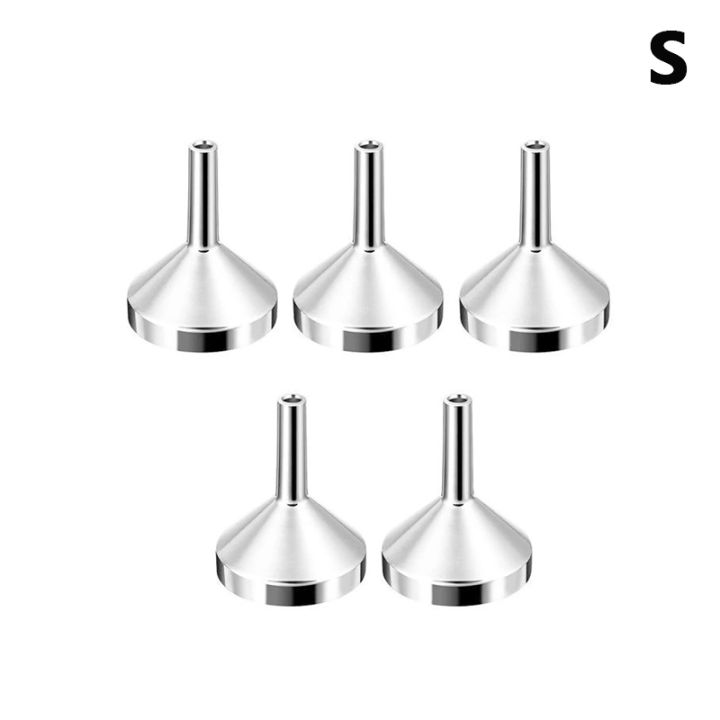 5PCS Mini Kitchen Oil Jams Liquid Funnel Metal Funnel Wide Mouth Funnel For Canning Bottles Kitchen Supplies jingu