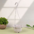 1Pc Hanging Octagonal Flowerpot Plastic Flower Succulent Orchid Hanging Pot BAWEI.