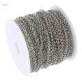 2 Roll O Shape Jewelry Making Chain 20 Yard Necklace Bracelet Extender Chain 2mm.