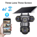 MexGen V380 PRO 3 Lens Solar 4G Sim-Supported Battery Backup PTZ IP Camera 6MP Outdoor Waterproof 360 Degree Wide Angle Auto Tracking Color Night Vision Two Way Audio PTZ CCTV Camera. 