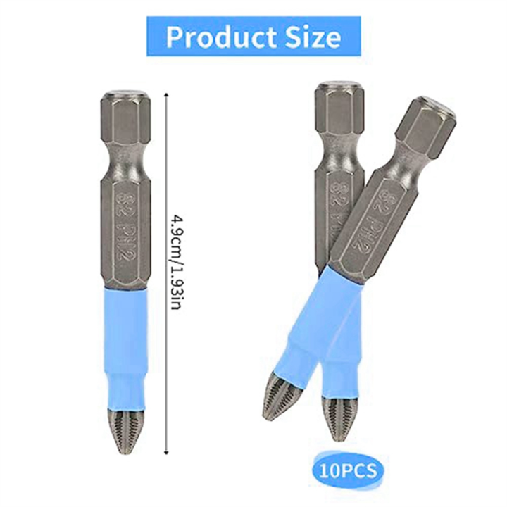 10%20PCS%20Phillips%20Head%20Drill%20Bit%20Magnetic%20Phillips%20Screwdriver%20Bit%20Set%201/4%20Inch%20Hex%20Shank%202Inch/50mm%20-%20Image%207