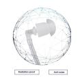 LALA Surveillance Security Spiral Acoustic Air Tube Earpiece for Mobile Phones.