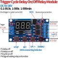 DC 5V 12V 24V LED Light Digital Time Delay Relay Trigger Cycle Timer Delay Switch Circuit Board Timing Control Module DIY. 