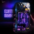 Cyber Punk Style Smart voiced induction luminous mobile phone case For OPPO A93/A97 A55/A54/A56/A57 Realme V23 A77/A72 5G Covers.