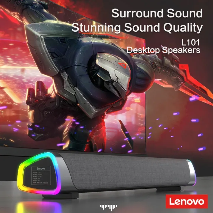 Lenovo%20L101%20Computer%20Speaker%20Stereo%20Music%20Surround%20Subwoofer%20Speaker%20-%20Image%203