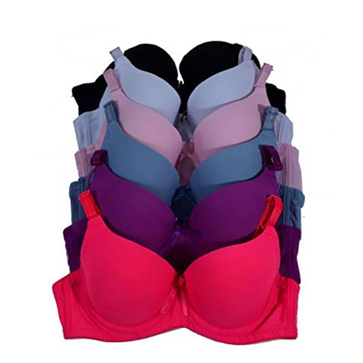 Multi Color Soft Faded Foam Bra For Girls And Women-01 Piece - Bra - Bra S