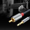 RCA Cable 2RCA to 3.5 Audio Cable 3.5mm Jack RCA AUX Cable for Phone Home Theater DVD 2RCA Audio Cable.