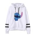 Kawaii Lilo Stitch Anime Funny Cartoon Hoodies Women Cute Ohana Stitch Manga Sweatshirt Graphic Harajuku Hoody Female Couple. 