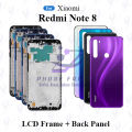 ForXiaomi Redmi Note 8 Full Body Housing (LCD Frame + Back Panel Without Camera Glass ). 