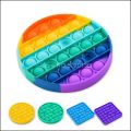 Push Bubble Sensory Pop It Fidget Toy Box  Figet Stress Reliever Toys  Child Funny Anti Stress Popit Reliver Poppit. 