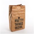 Thermal Cooler Insulated Kraft Foldable Reusable Leakproof paper Breakfast Bento Bag Container Portable Large Capacity Kid Women.
