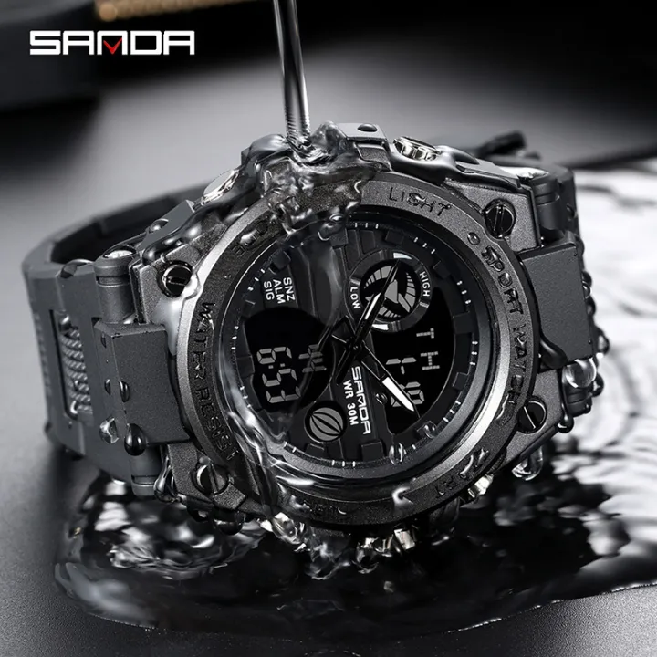 Sanda%20Men's%20Watches%20Sports%20Military%2050M%20Waterproof%20Digital%20Wristwatch%20for%20Male%20Clock%20Stopwatch%20Relogio%20Masculino%20739%20-%20Image%209