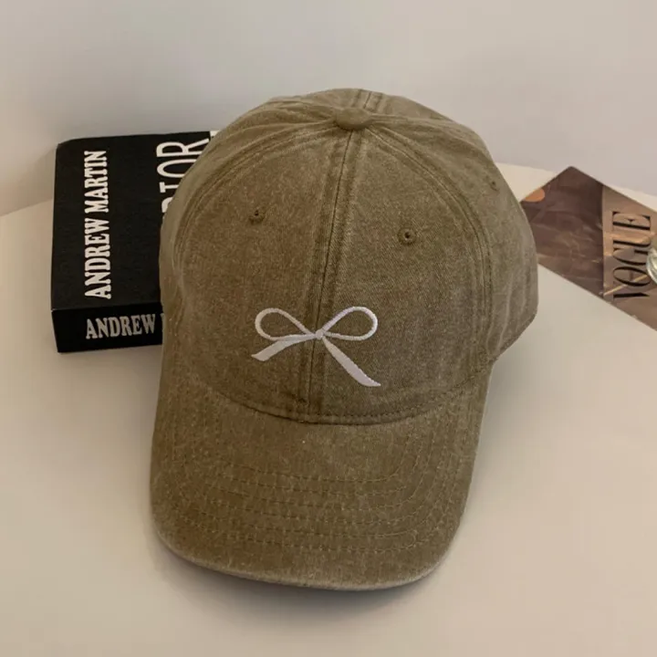 Breathable%20Bow%20Embroidered%20Baseball%20Hat%20Retro%20Embroidered%20Adjustable%20Vintage%20Baseball%20Cap%20Soft%20Top%20Sunscreen%20Sunproof%20Cap%20for%20Travel%20Hat%20Outdoor%20Sun%20Shade%20Women's%20Cap%20Daily%20Wear%20Streetwear%20Fashion%20-%20Image%208