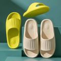Men Flip Flops Women 2023 New Soft Eva Thick Sole Slides Summer Sandals Couples Indoor Slippers Home Non Slip Bathroom Shoes.