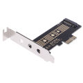 NVMe PCIe M.2 NGFF SSD to PCIe x1 adapter card PCIe x1 to M.2 card with bracket. 