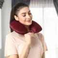 U Shape Memory Foam Neck Pillow for Travel, Office & Sleeping | Soft Comfortable Neck Support Pillow.