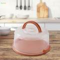8inch Portable Cake Carrier Cupcake Container for Cookies Dishes Picnic.