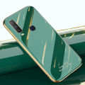Phone Case Vivo Y12 Back Cover Silicone Soft Cases Electroplated Avocado Green Glitter Full Protector Phone Cases Vivo Y12 Case.