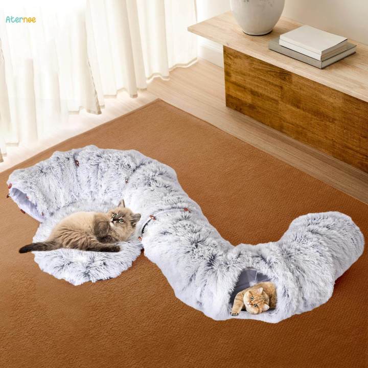Cat%20Tunnel%20Bed,%20Cat%20House%20Collapsible%20Interactive%20Toy,%20Dog%20with%20Ball,%20Tube%20Gray%20-%20Image%204
