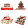 Wooden 3D DIY Puzzle Toys Ancient Architecture Model Night Market Stall. 
