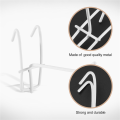 10 Pcs 3.9inch Long White Metal Store Grid Wall Bracket Display Hooks. 