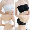 Lace Bralettes for Women Padded Bandeau Bra Strapless Tube Top Wireless Chest Wrap Basic Layering - Bra  S. 