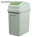 Swinging Lid Rubbish Holder Large Capacity Swing Cover Garbage for Home Kitchen Bathroom Office Durable Press Type Trash Bin with Lid Garbage with Swing Lid. 