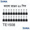 TE1508 Insulated Twin Cord End Crimp Terminal Dual Wire Connector Pack. 