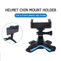 Motorcycle Helmet Chin Mobile Phone Holder Moto Dji Gopro Mountain Dog Action Camera Stand - Versatile Camera Mount for Riders.