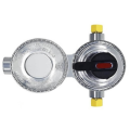 2-Stage Automatic Changeover LP Propane Gas Regulator, 1/4 Inch SAE Inverted Flare for Camper Trailer Car.