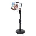 Desk Mobile Phone Holder Stand 360 Rotate for Live Streaming Shoot YouTube TikTok Video Round Smartphone. 
