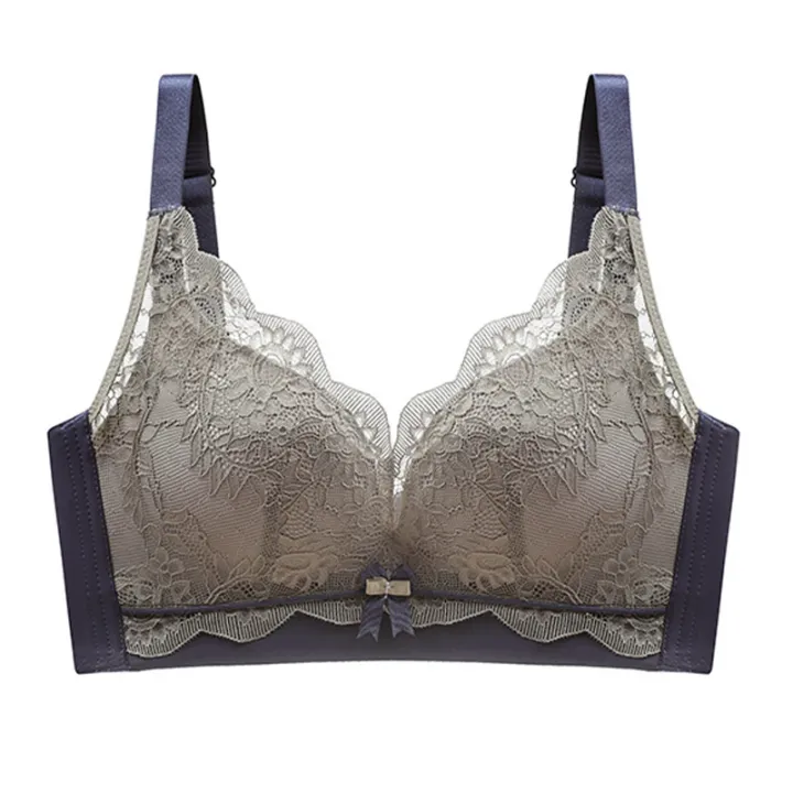 Lace%20Contrast-Color%20Latex%20Bra%20Women's%20Wireless%20Small%20Chest%20Push%20up%208808%20Underwear%20Breast%20Holding%20Upper%20Support%20Adjustable%20Suit%20-%20Image%207