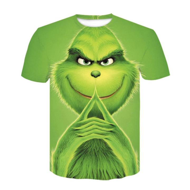 Summer men's T shirt Shrek 3d print funny t-shirts streetwear fashion hop round neck short-sleeved oversized t shirt