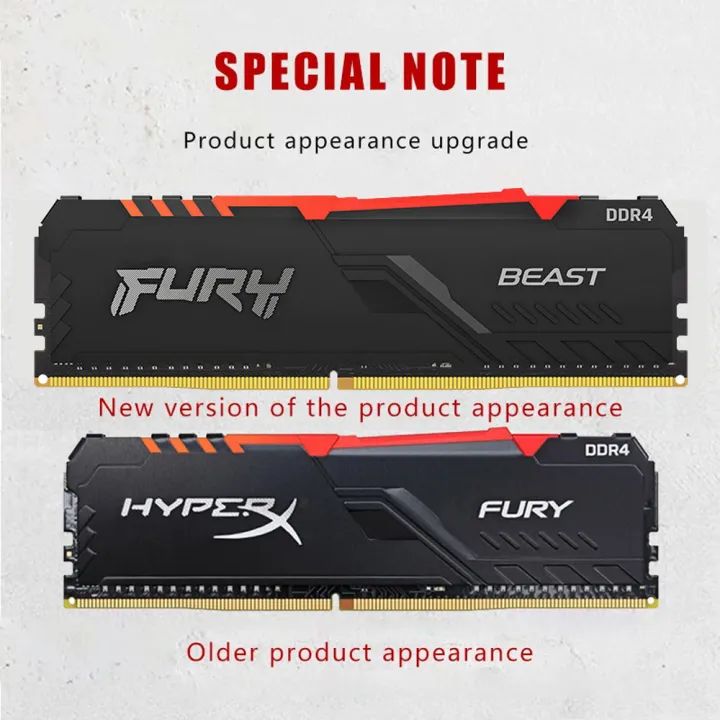 HyperX Fury RGB 8GB DDR4 RAM 8GB DDR4 RAM for Pc 8GB DDR4 3200mhz Ram 8GB DDR4 RAM Pc DDR4 RAM for Dextop DDR4 RAM 8Gb DDR4 RAM 3200mhz RGB Desktop Memory DIMM DDR4