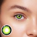 YS10-Green Halloween Contact Lenses with kit box Colored Eye Contacts for Halloween Makeup Cosmetic Barbie lens.