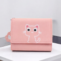 Cute Cat PU Leather Wallet for Women – Tassel Design Coin Purse.