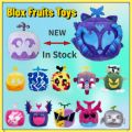 Rytanda Anime Game Blox Fruits Plush Toys Leopard Fox Pattern Box Stuffed Dolls Fruits Figure Peluche Christmas Gift For Kids.