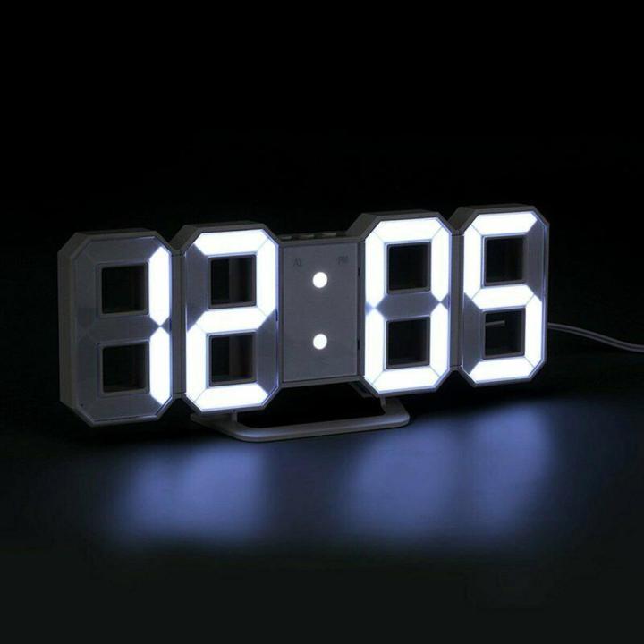LED Digital Wall Clock – Acrylic Display with Alarm & 3 Brightness Levels