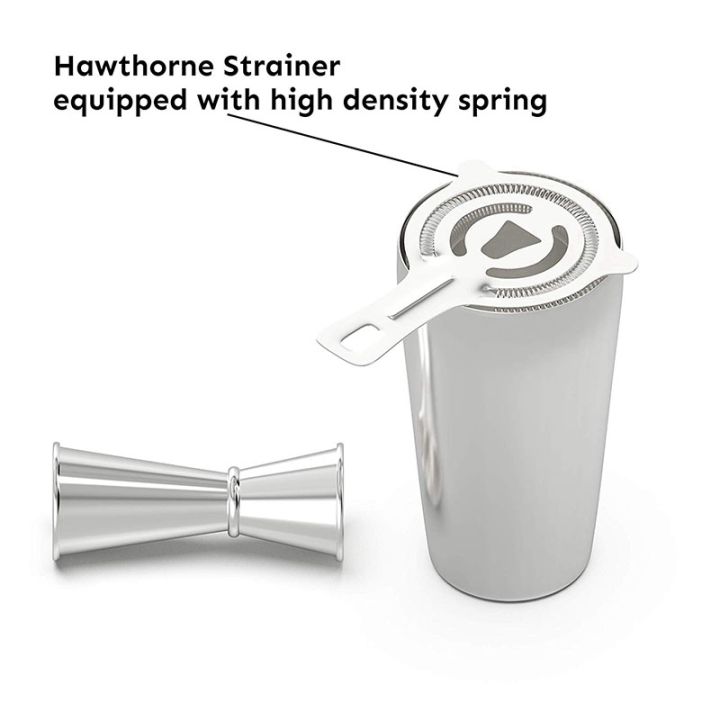 Cocktail%20Shaker%20Set:%20Professional%20Boston%20Shaker,%20Cocktail%20Strainer%20and%20Jigger%20Set.%204%20Piece%20Premium%20Stainless%20Steel%20Bar%20Supplies%20for%20Awesome%20Cocktail%20Mixing%20Experience%20-%20Image%205