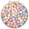 30g/Bag No Hole Plastic Acrylic Macarons Candy Solid Color Matte Frosted Loose Beads For Necklace Bracelet DIY Jewelry Making Beads. 