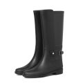 Korean Style New Rain Boots Women's Stylish Rubber Shoes High Waterproof Rain Boots Long Tube Rubber Boots Waterproof Shoes Non-Slip Shoe Cover. 